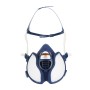 Maschera 3M 4251+ A1P2, respiratore blu scuro per verniciatura a spruzzo con filtri.