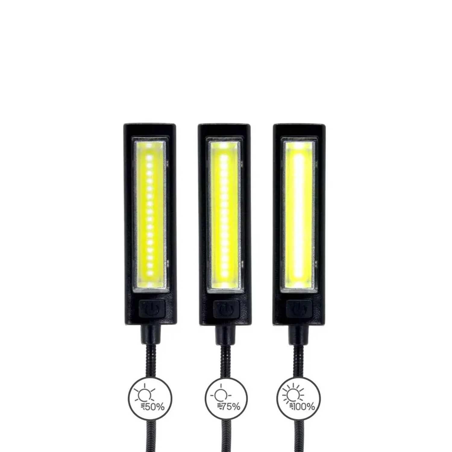 t.b.t. luce notturna con tre livelli di luminosità (50%, 75%, 100%).