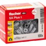 Fischer SX Plus 5 tasselli, confezione da 100. Tasselli universali per vari materiali.