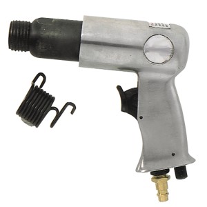 Set martello scalpellatore pneumatico LUX con scalpelli e molla di tensione per compressori.