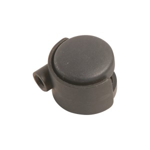 Rotella doppia nera Ø 40 mm con perno, portata 20 kg per mobili.