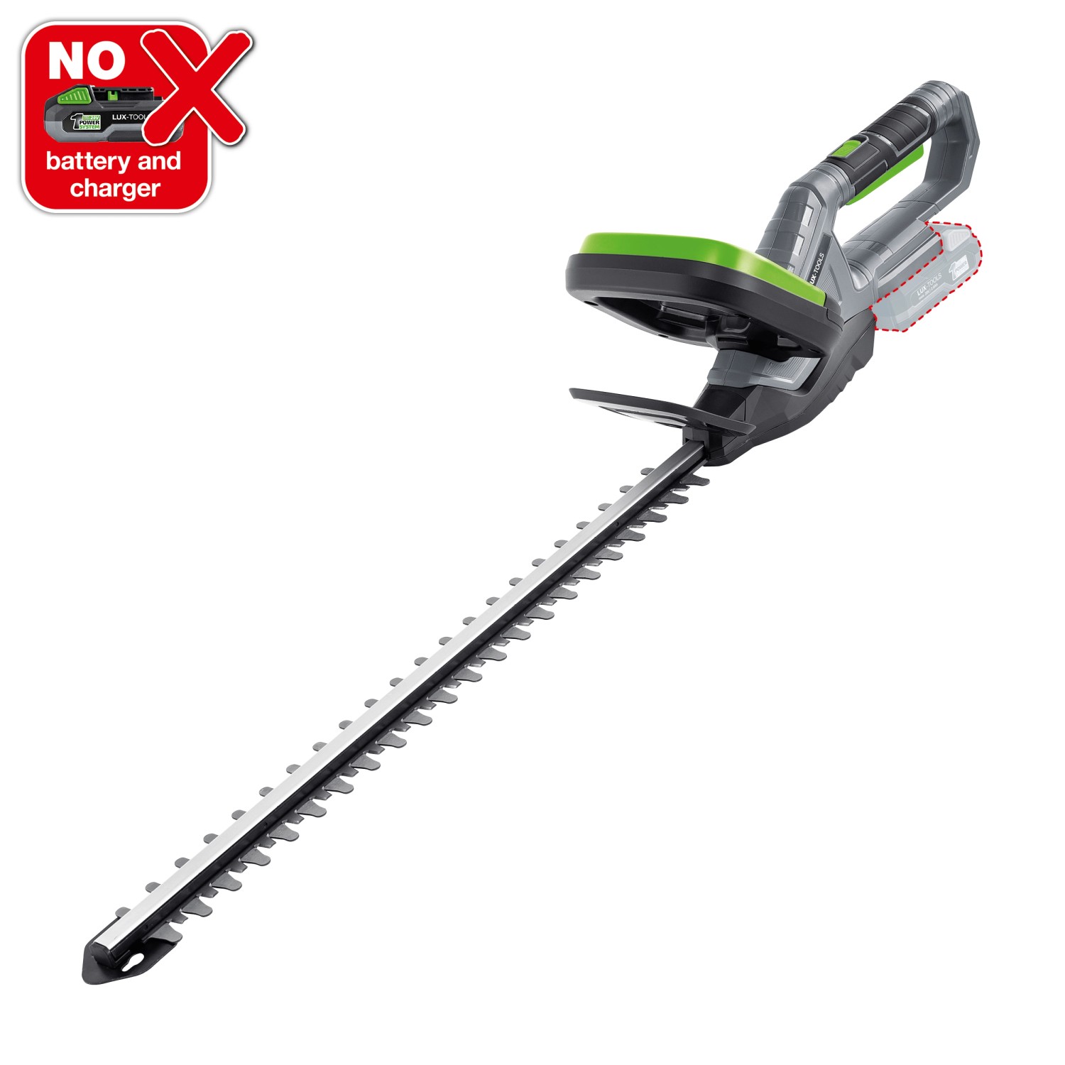 Tagliasiepi a batteria LUX A-HS-20/52 (senza batteria/caricabatterie) per una cura precisa.