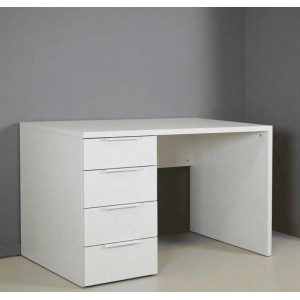 Scrivania 4 cassetti 78x110x60 cm bianco