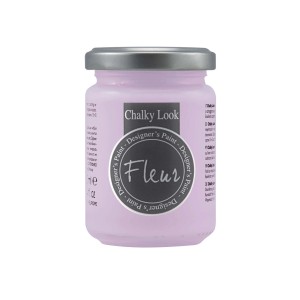 Pittura a gesso Fleur in barattolo di vetro, lilla pastello, per progetti fai-da-te.