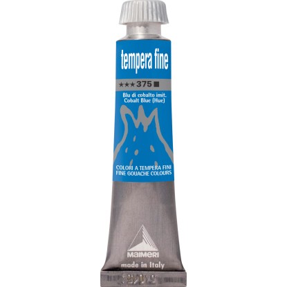Colore tempera fine blu cobalto imit. 20 ml