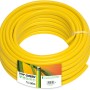 Tubo per irrigazione t.b.t. giallo, arrotolato.