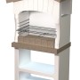 Barbecue in muratura Dony legna e carbonella 82x51,5 cm grezzo
