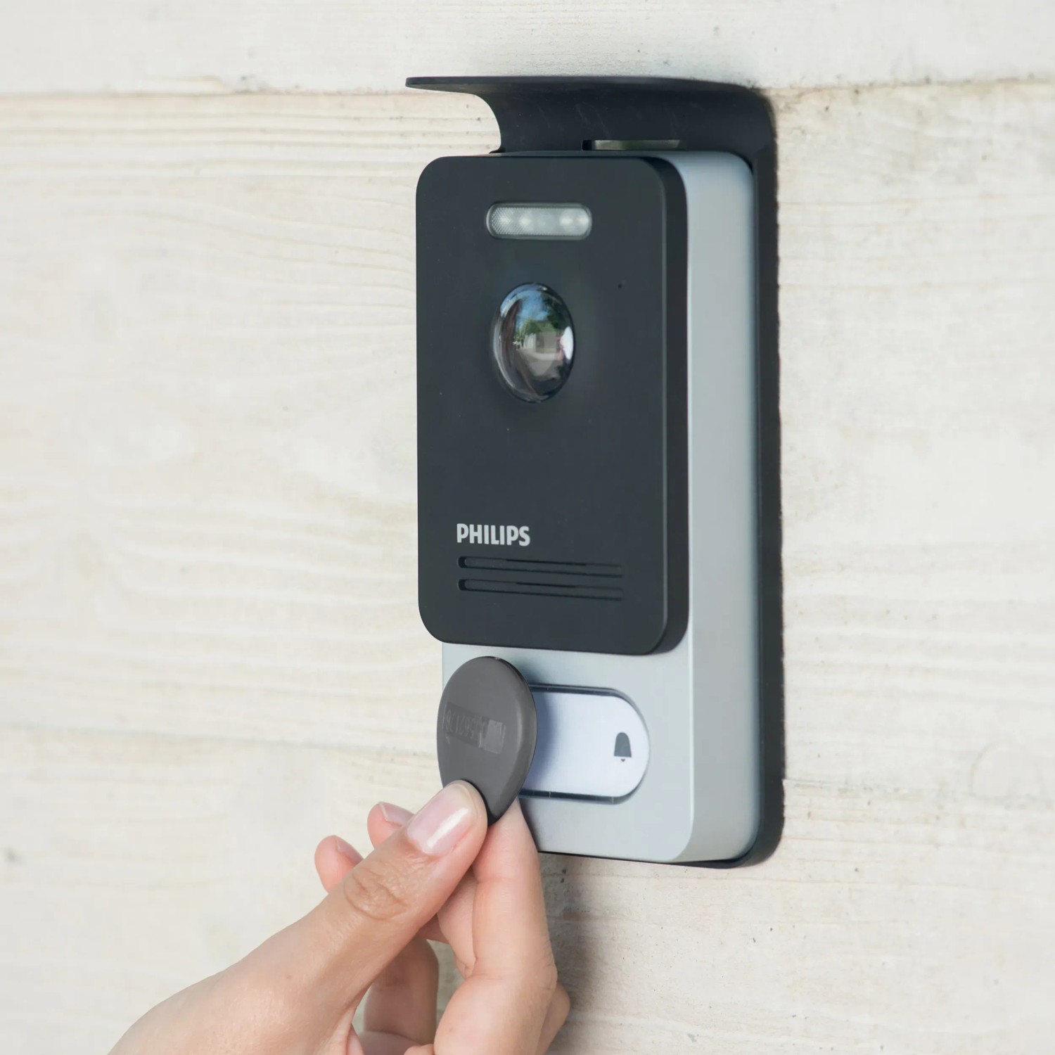 Citofono Philips con chip RFID per il controllo accessi.