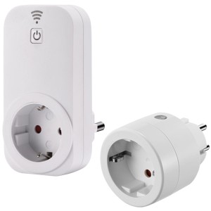 Prese Smart Home t.b.t. bianche per il controllo dei dispositivi.