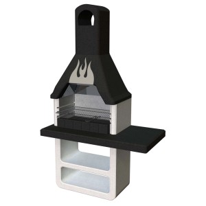 Barbecue in muratura Prometeo legna e carbonella griglia 67x40 cm