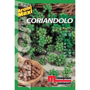 Confezione di semi di coriandolo per erbe aromatiche, Magnani Sementi.