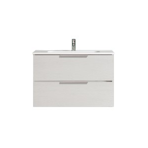 Mobile bagno t.b.t. con due cassetti e lavabo da appoggio.