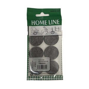 Feltrini grigi, 36mm, in confezione. Protezioni per mobili per pavimenti.