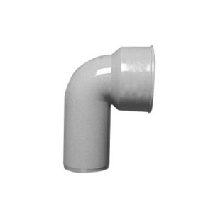 Curva per tubi di scarico HT, bianca.