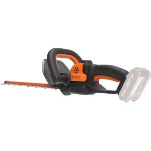 Tagliasiepi a batteria Worx WG264E.9 20 V Solo, strumento da giardino nero/arancio.