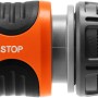 Raccordo per tubo Gardena Classic con waterstop, arancio/grigio.