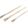 Set LUX di pennelli per smalto, 3 pennelli con setole chiare e manico in legno.
