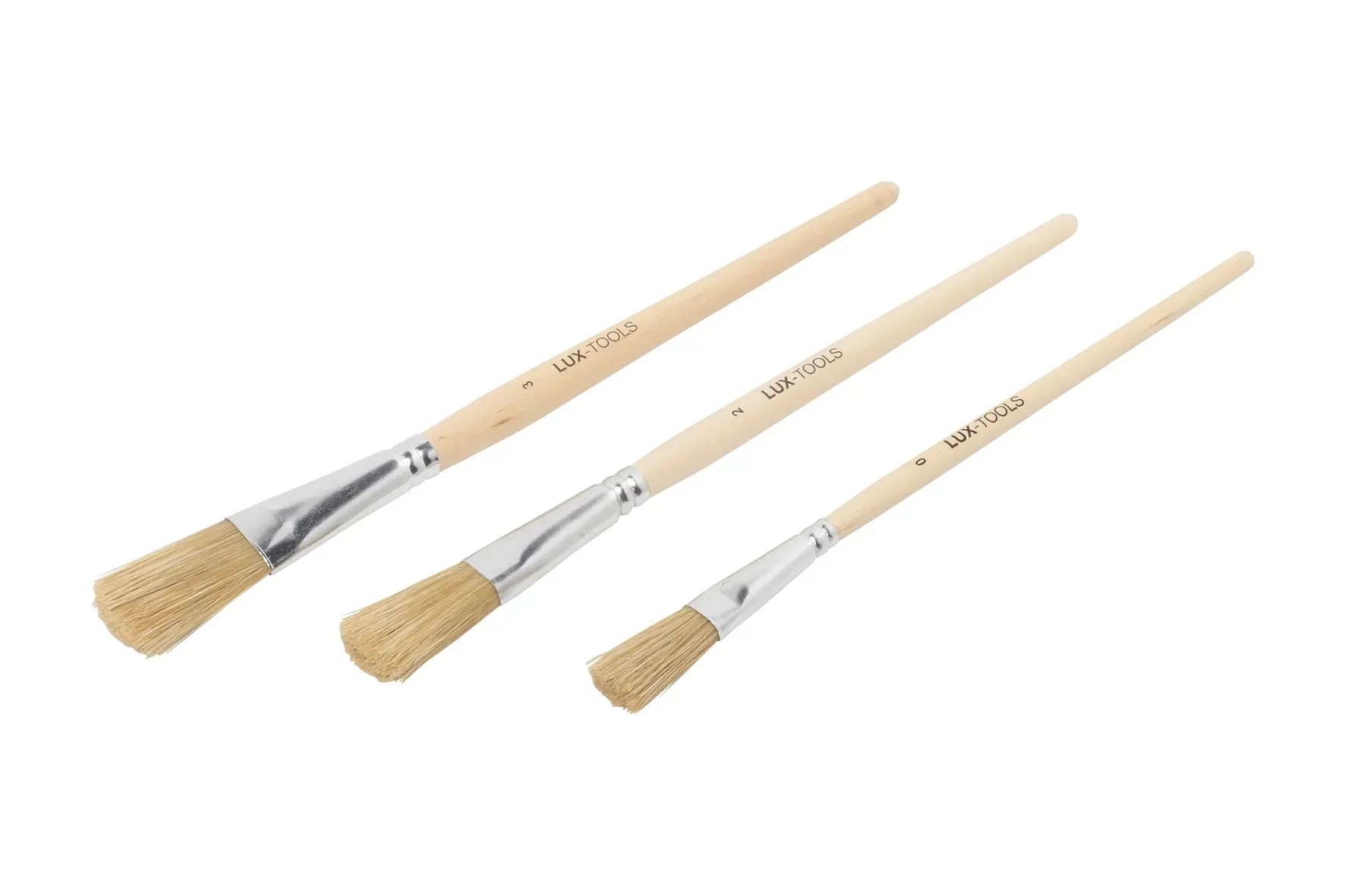 Pennellessa manico in legno setola bionda mm. 70 (12 pezzi