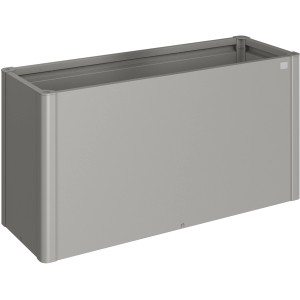 Aiuola rialzata Biohort, 1,5x0,5m, grigio quarzo metallizzato. Aiuola rialzata in metallo per giardino e piante.