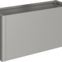 Aiuola rialzata Biohort, 1,5x0,5m, grigio quarzo metallizzato. Aiuola rialzata in metallo per giardino e piante.