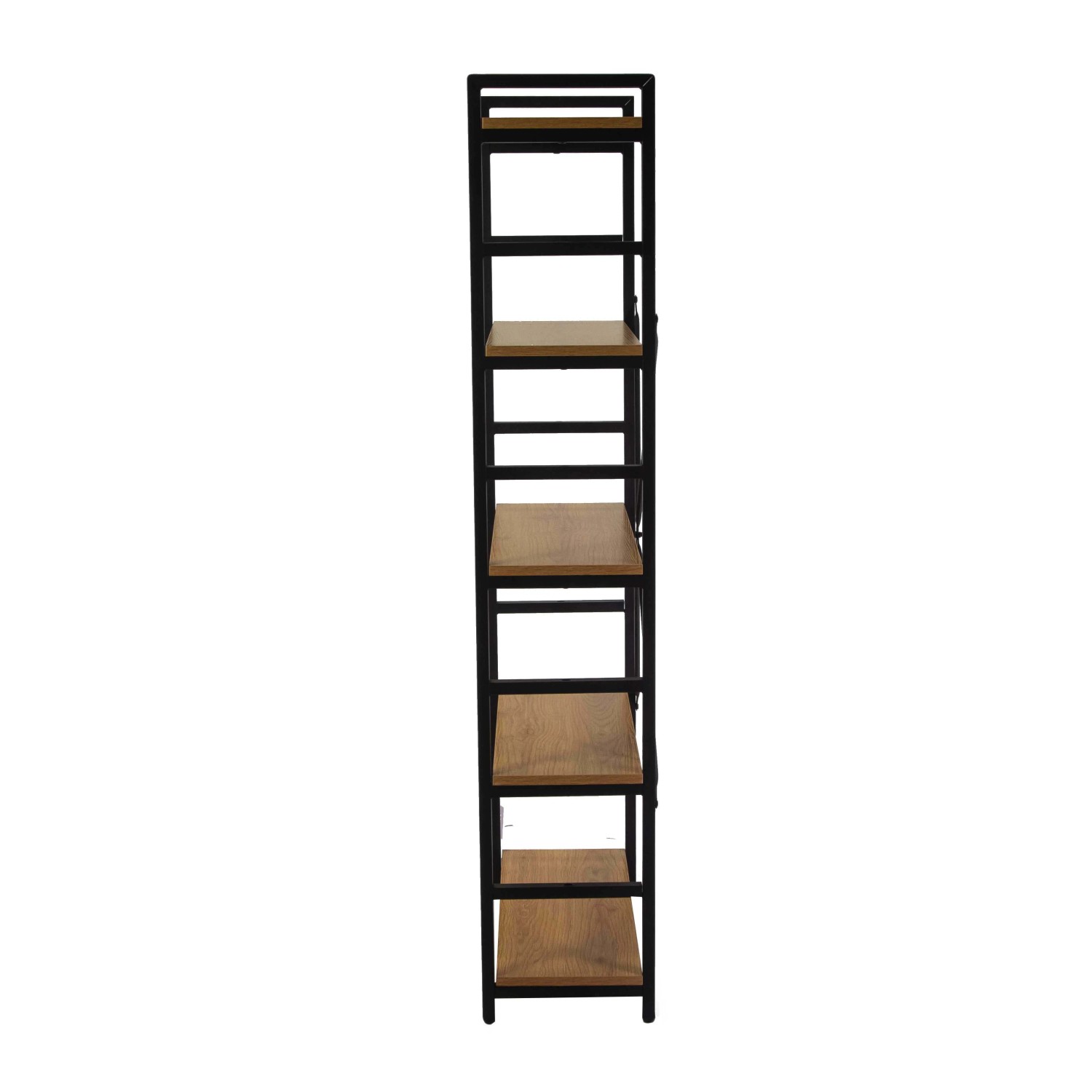 Scaffale in metallo e legno Achille 5 piani 60x28x151 cm_4