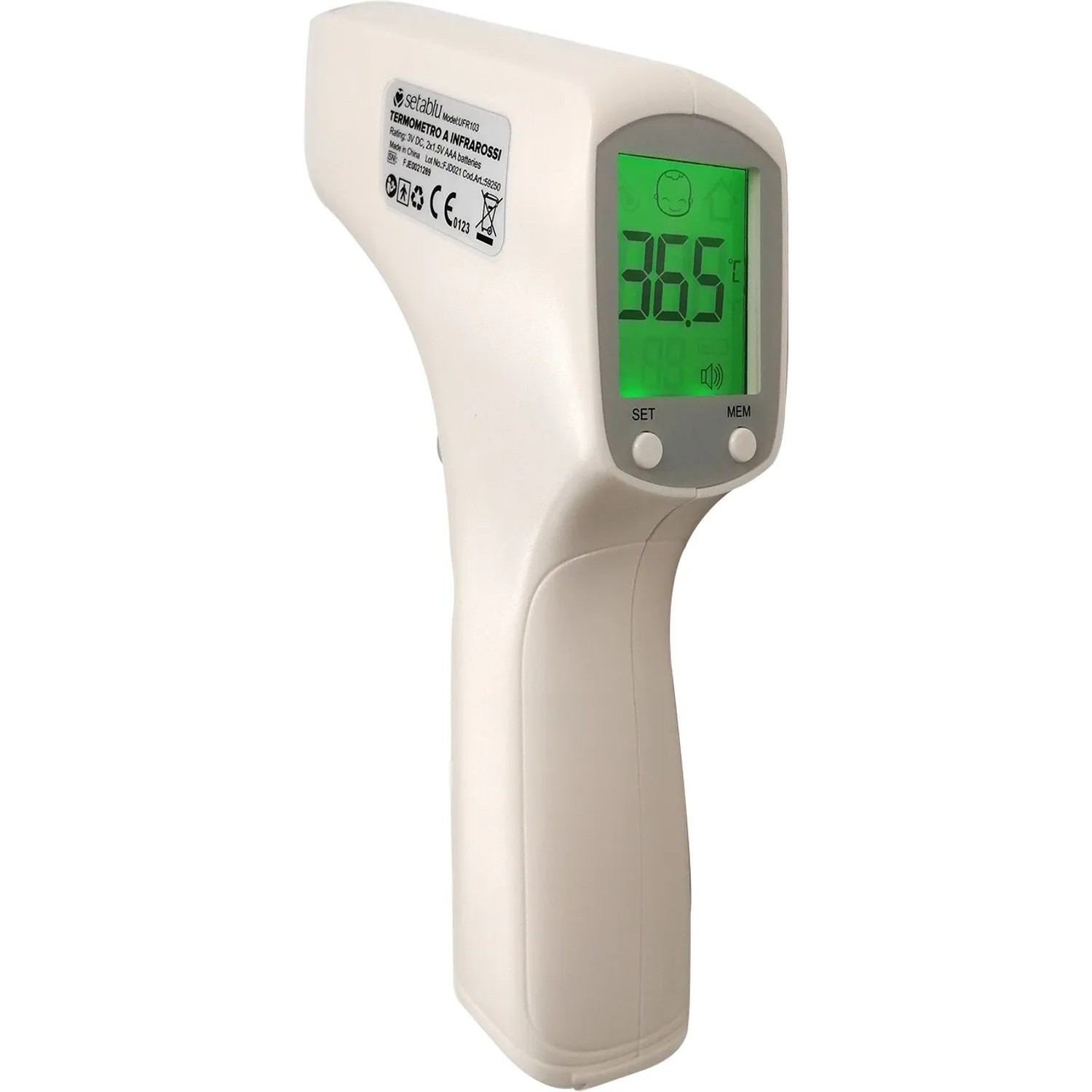 Termometro t.b.t. con display digitale.