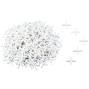 Distanziatori per piastrelle LUX, 3 mm, 250 pezzi, in plastica per fughe uniformi durante la posa.