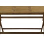 Tavolo da giardino in legno, marrone, rettangolare, pieghevole.