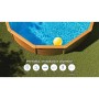 Piscina fuori terra tonda in acciaio decorazione legno Gre Ø 240 H 120 cm_3