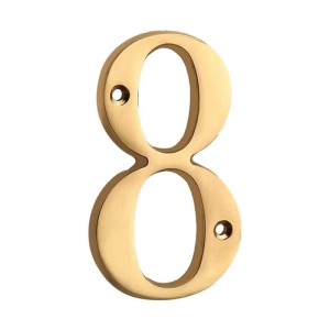Numero civico acciaio 8