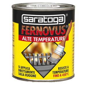 Barattolo di smalto antiruggine 't.b.t.' Saratoga, resistente ad alte temperature fino a 450°C.
