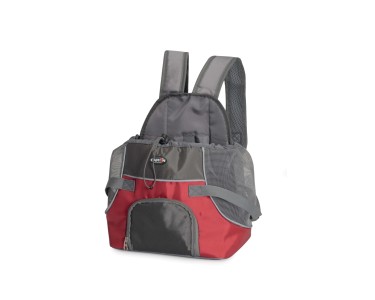 Zainetto trasportino frontale rosso Pet Pocket 28x22x38 cm