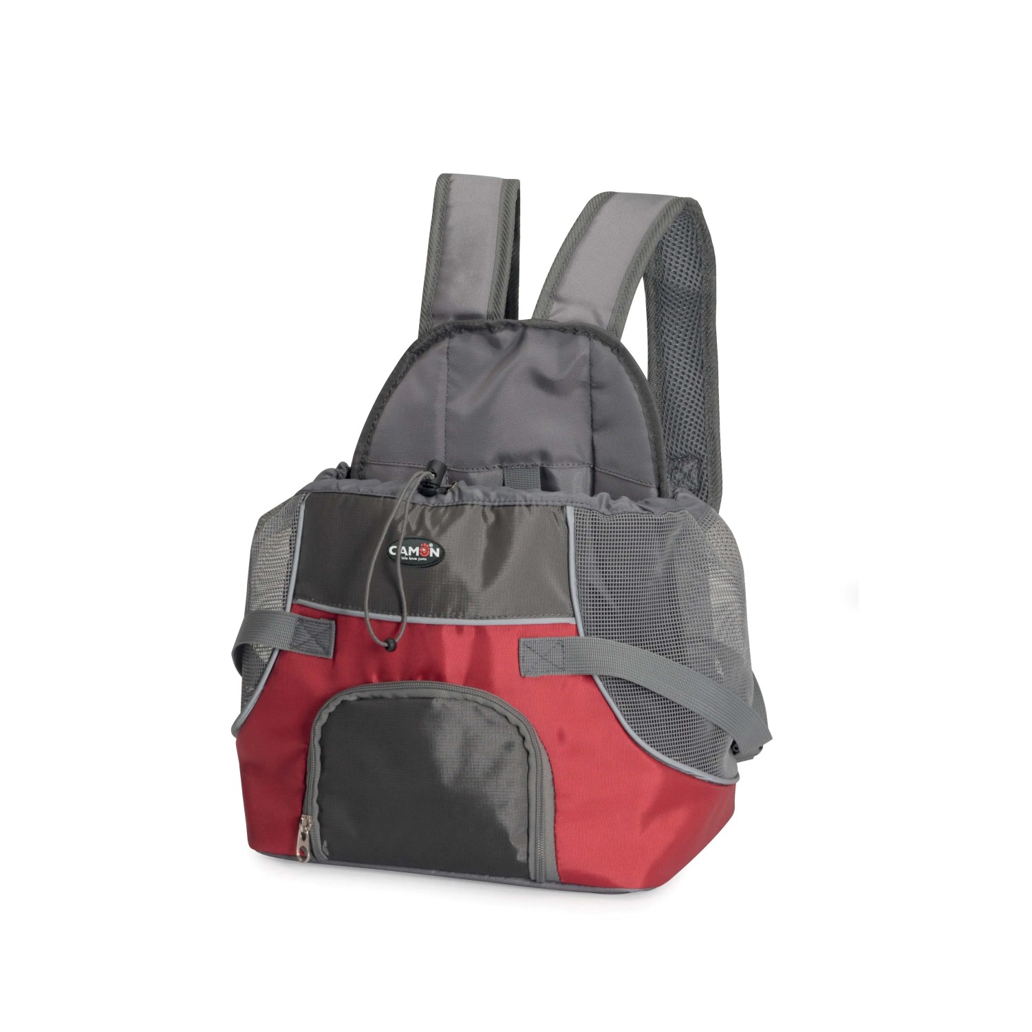 Zainetto trasportino frontale rosso Pet Pocket 28x22x38 cm