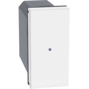 Interruttore t.b.t. bianco per interni.