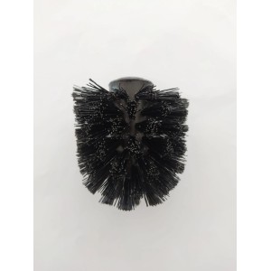 Dettaglio di una testina nera per utensili sanitari.