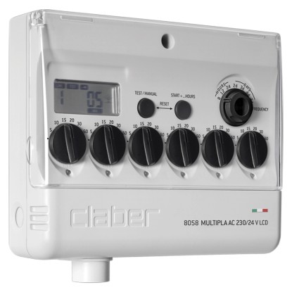 Claber programmatore Multipla LCD AC 230/24V