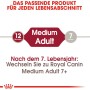 Royal Canin Medium Adult: Grafica per alimento secco per cani di taglia media (1-7 anni).