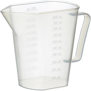 Misurino trasparente LUX 1000 ml con scala e manico.