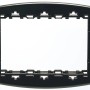 Cornice nera t.b.t. per interruttori e prese.