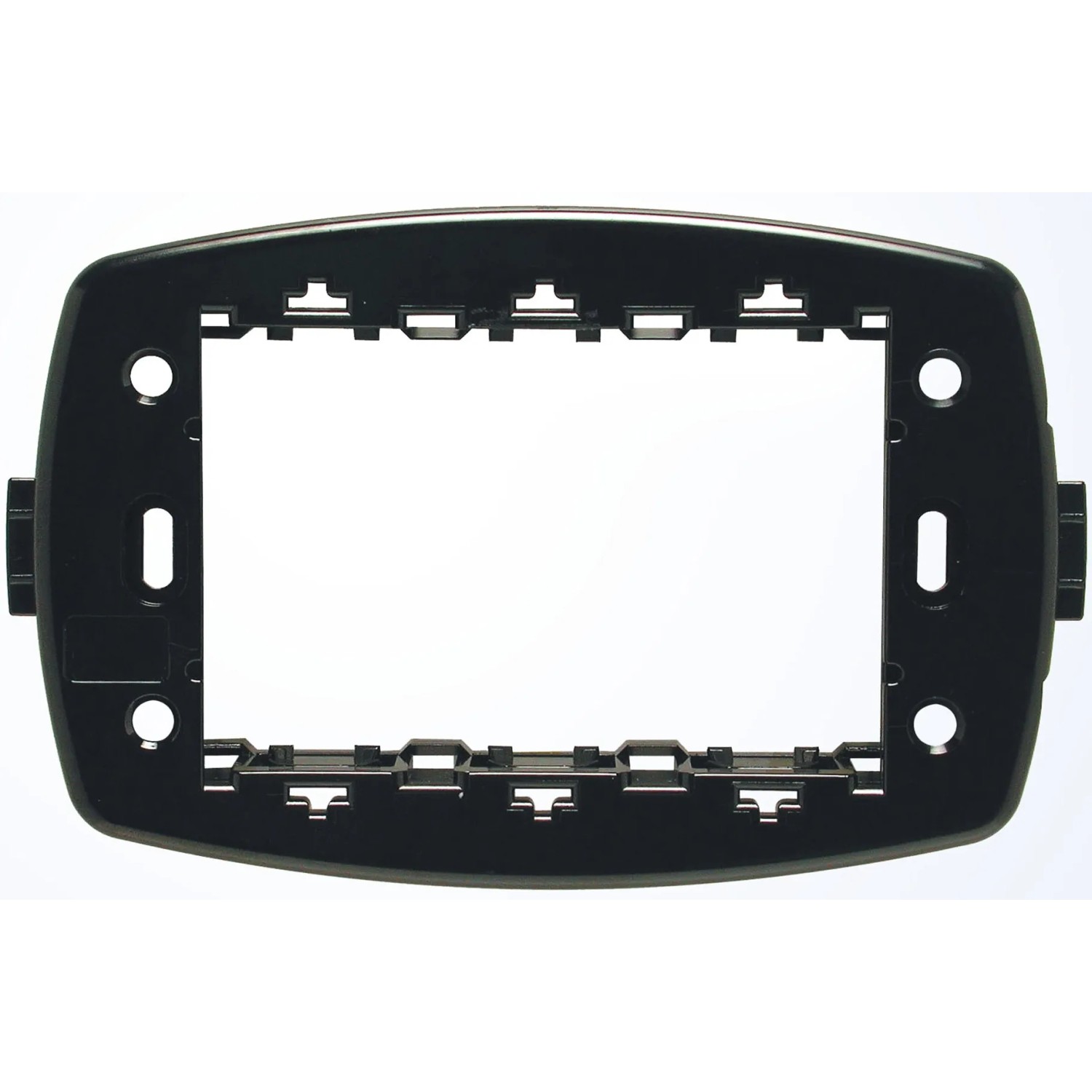 Cornice nera t.b.t. per interruttori e prese.