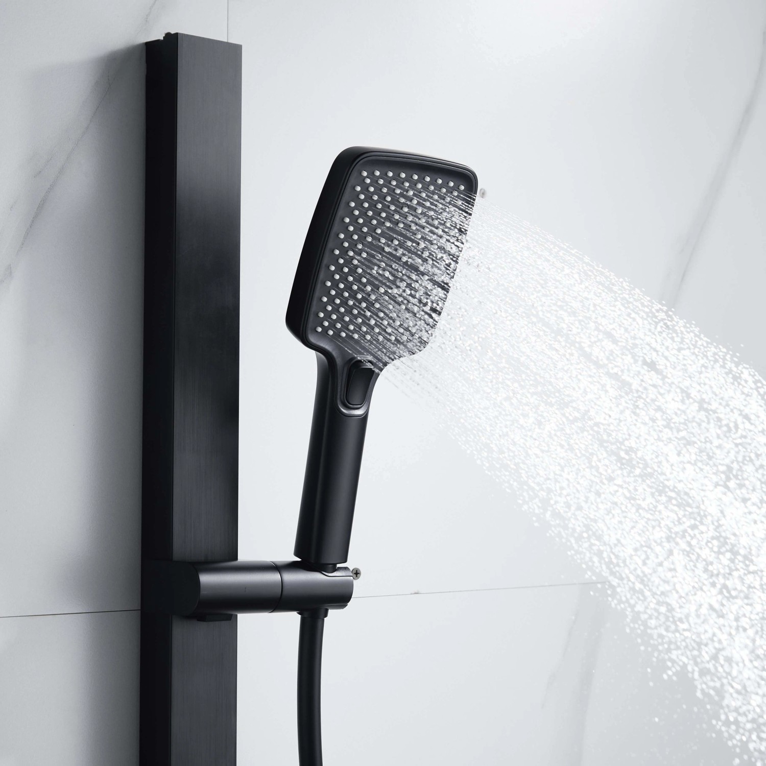 Saliscendi doccia aQuasanit Horizon nero con body jets e doccetta 3 getti_3