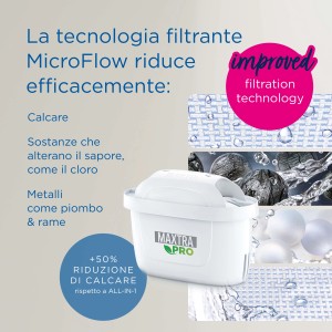 Immagine di una cartuccia filtrante per acqua t.b.t. che riduce calcare e altre sostanze.