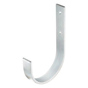 Gancio a muro zincato, 110x60x60 mm, curvo, per oggetti pesanti.