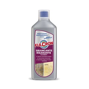Flacone di Fulcron Sbiancante Risanante per la pulizia di piastrelle e fughe.