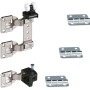 Kit di montaggio WingLine 6: ferramenta e cerniere per ante a libro fino a 40 kg, spessore anta 16-25 mm.