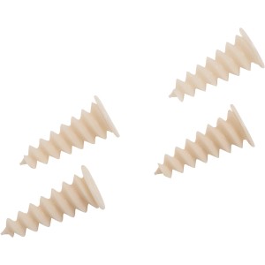 4 tasselli isolanti LUX, Ø 24 mm x 50 mm, in plastica per materiali isolanti.