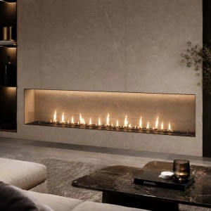 Bruciatore per camino bioetanolo Divina Fire Topline DF1200VBlack 4 kW L120 cm