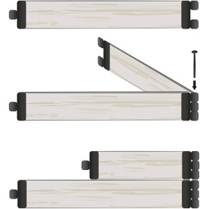 Istruzioni di montaggio t.b.t. per accessori da giardino, diverse viste.