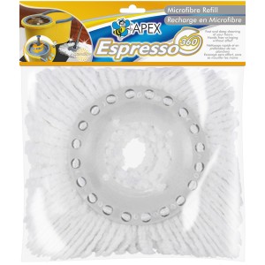 Ricambio per t.b.t., attrezzo per pulizia, microfibra, bianco.