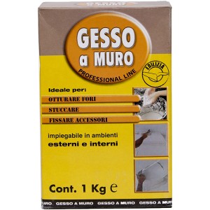 Confezione di stucco Gesso a Muro per muri, 1kg.